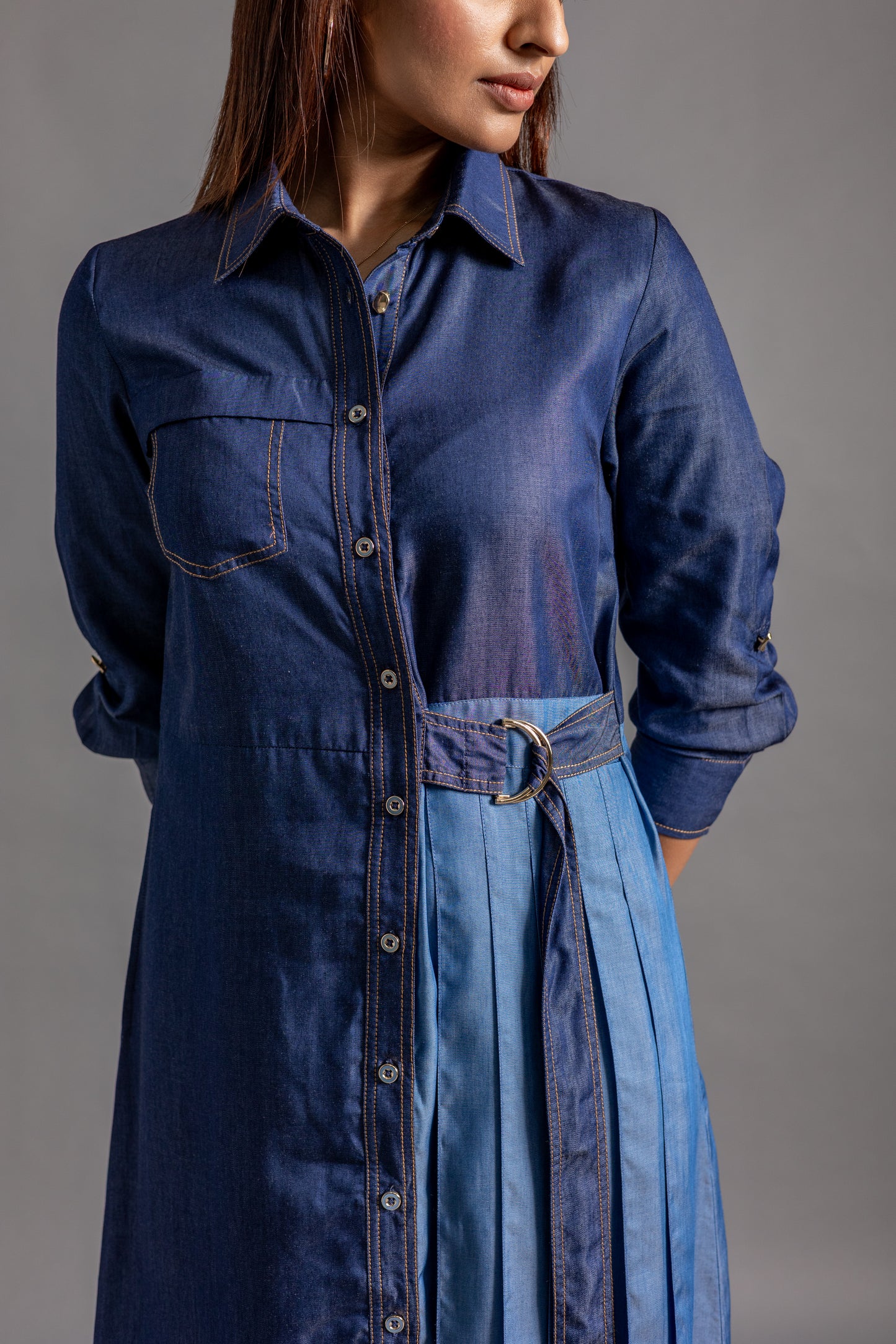 KAIZEN Dress -Denim