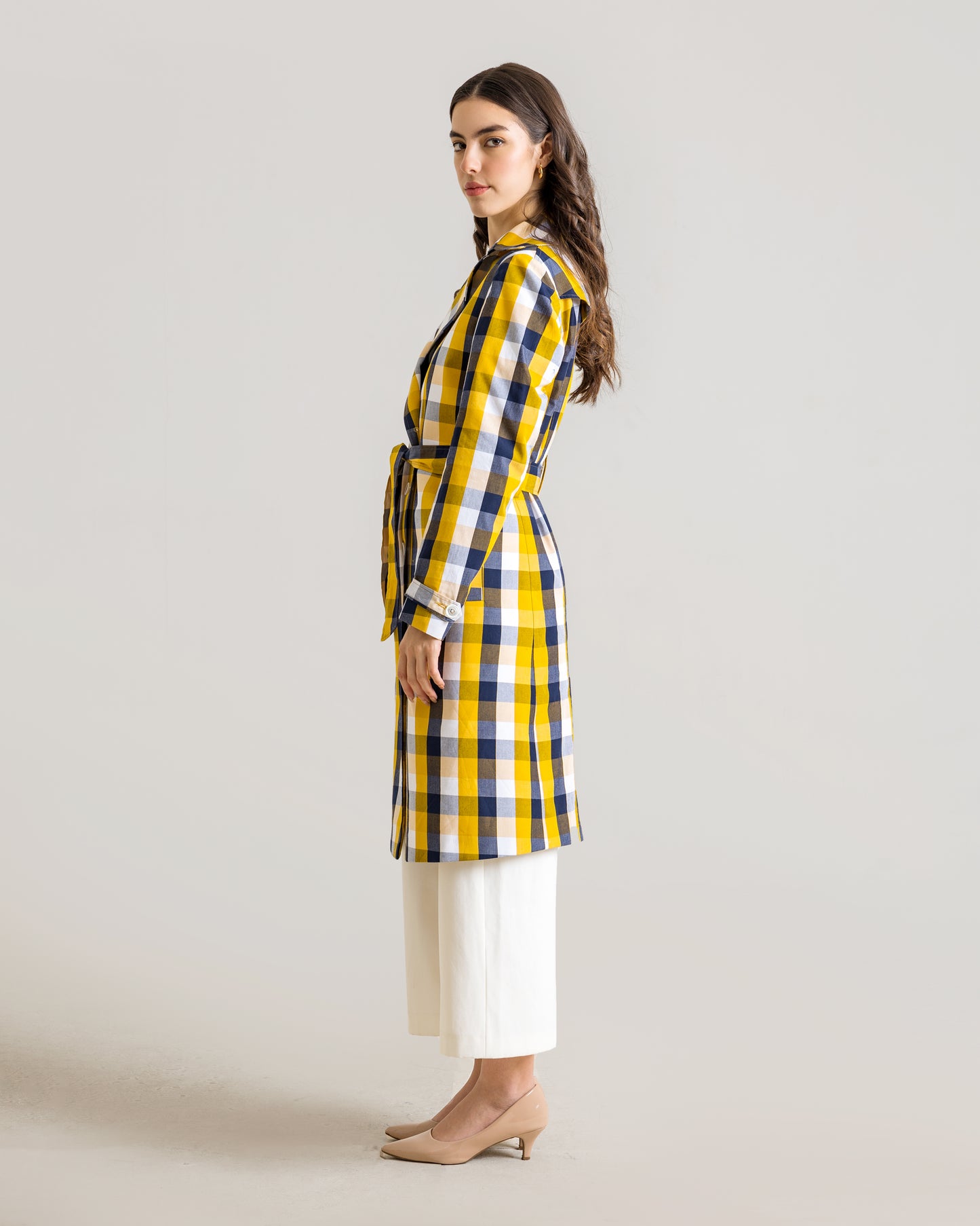 MARICHI Trench Coat - Checkered