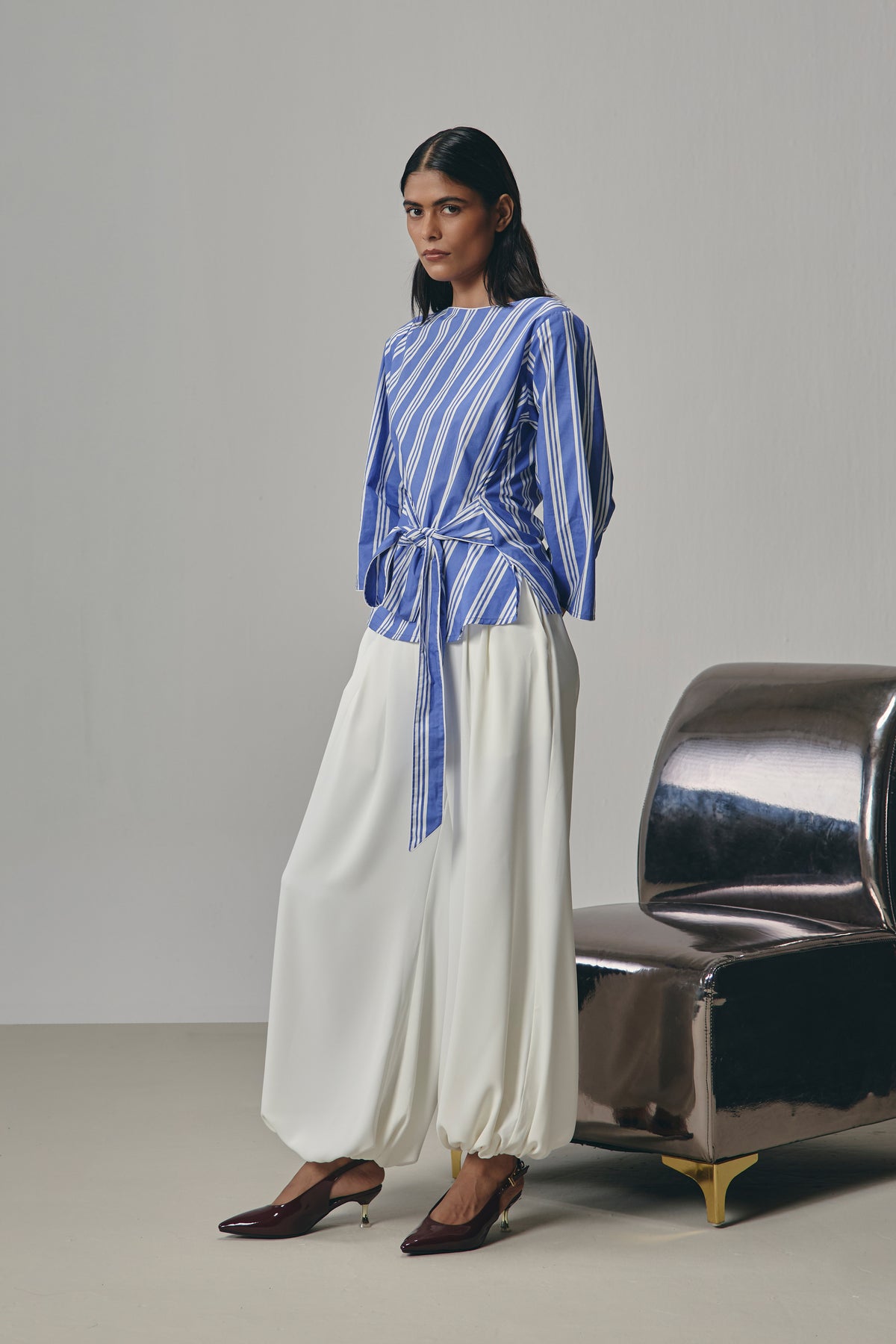 Sway Balloon Pants - White Pearl