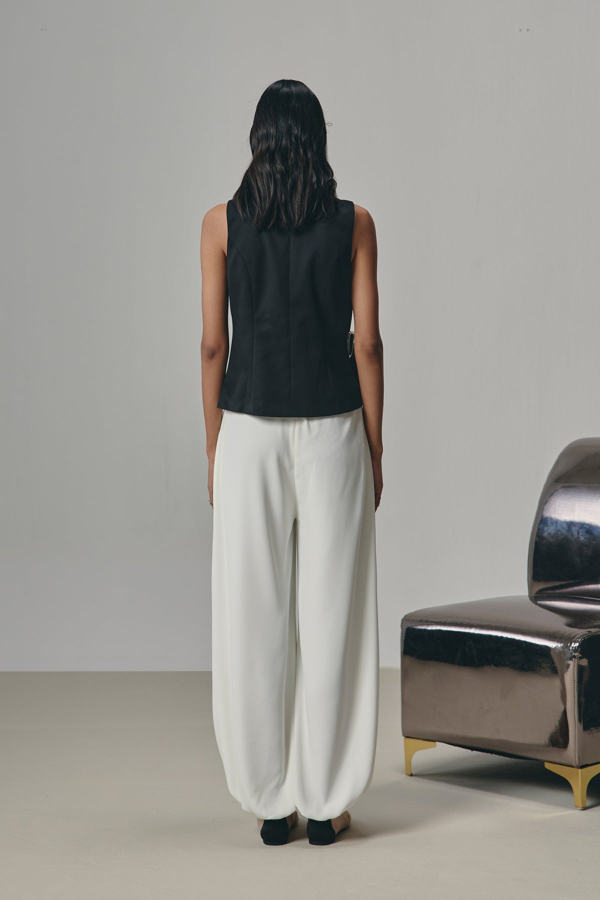 Sway Balloon Pants - White Pearl