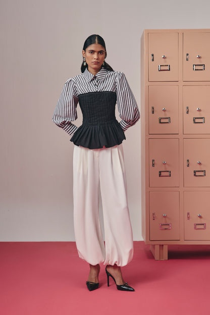 Sway Balloon Pants - White Pearl