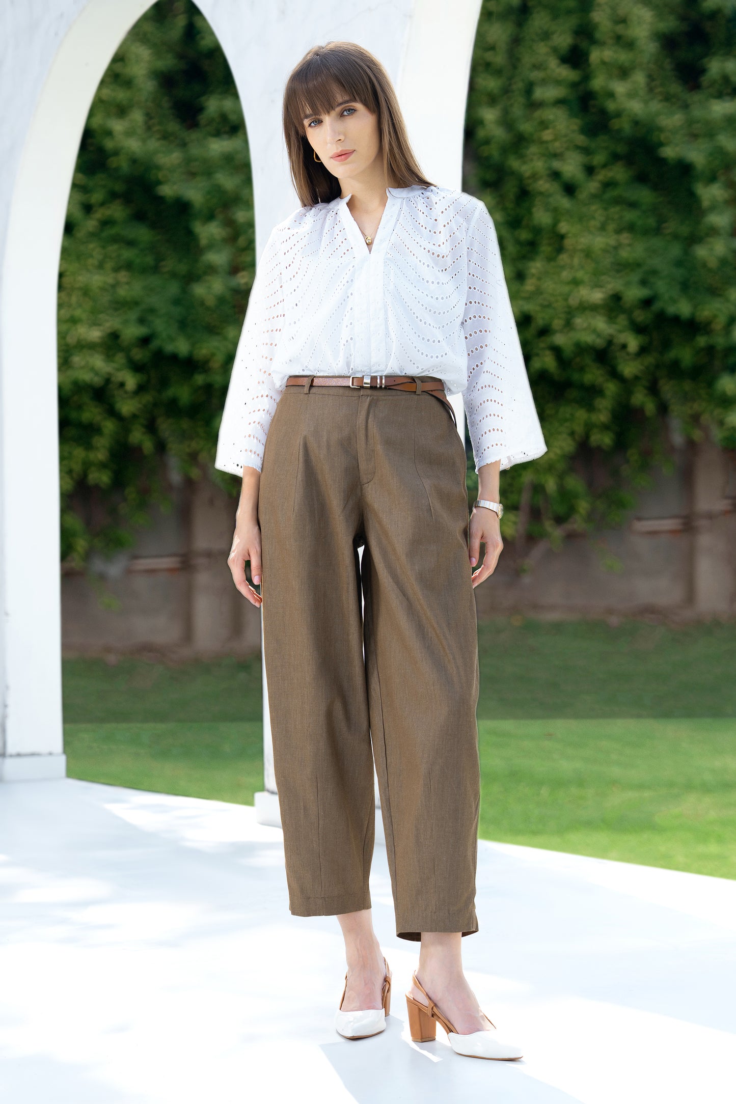 Nelle Schiffli Top