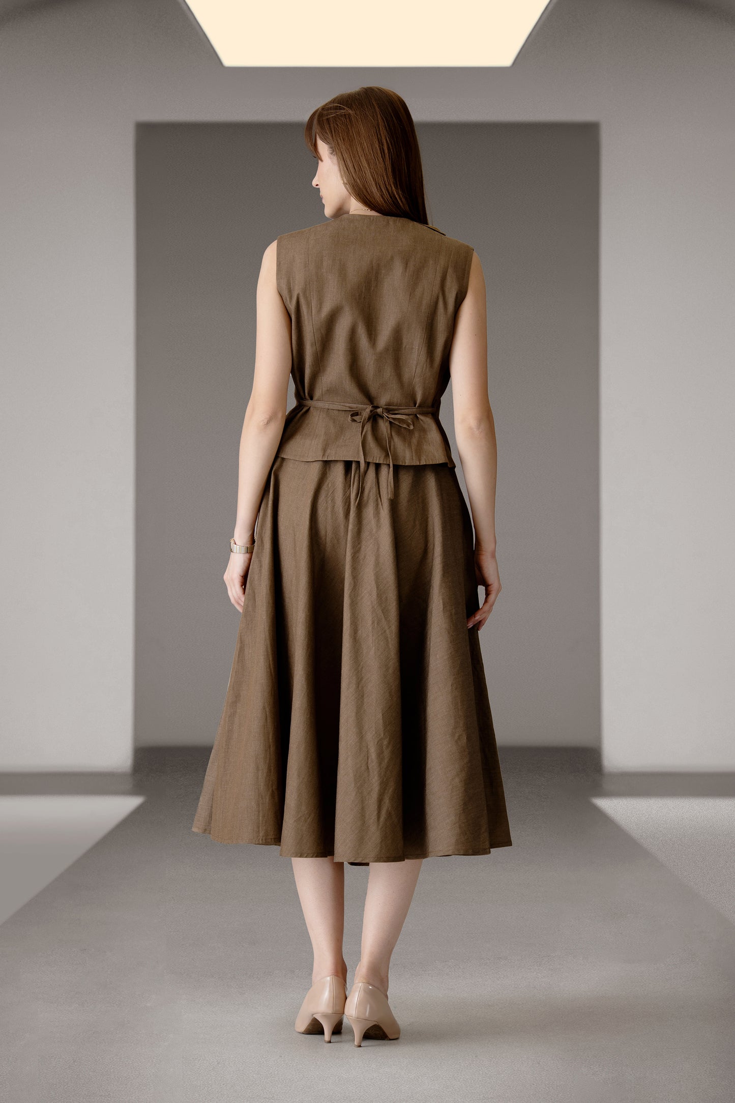 Elara Waistcoat & Skirt Set