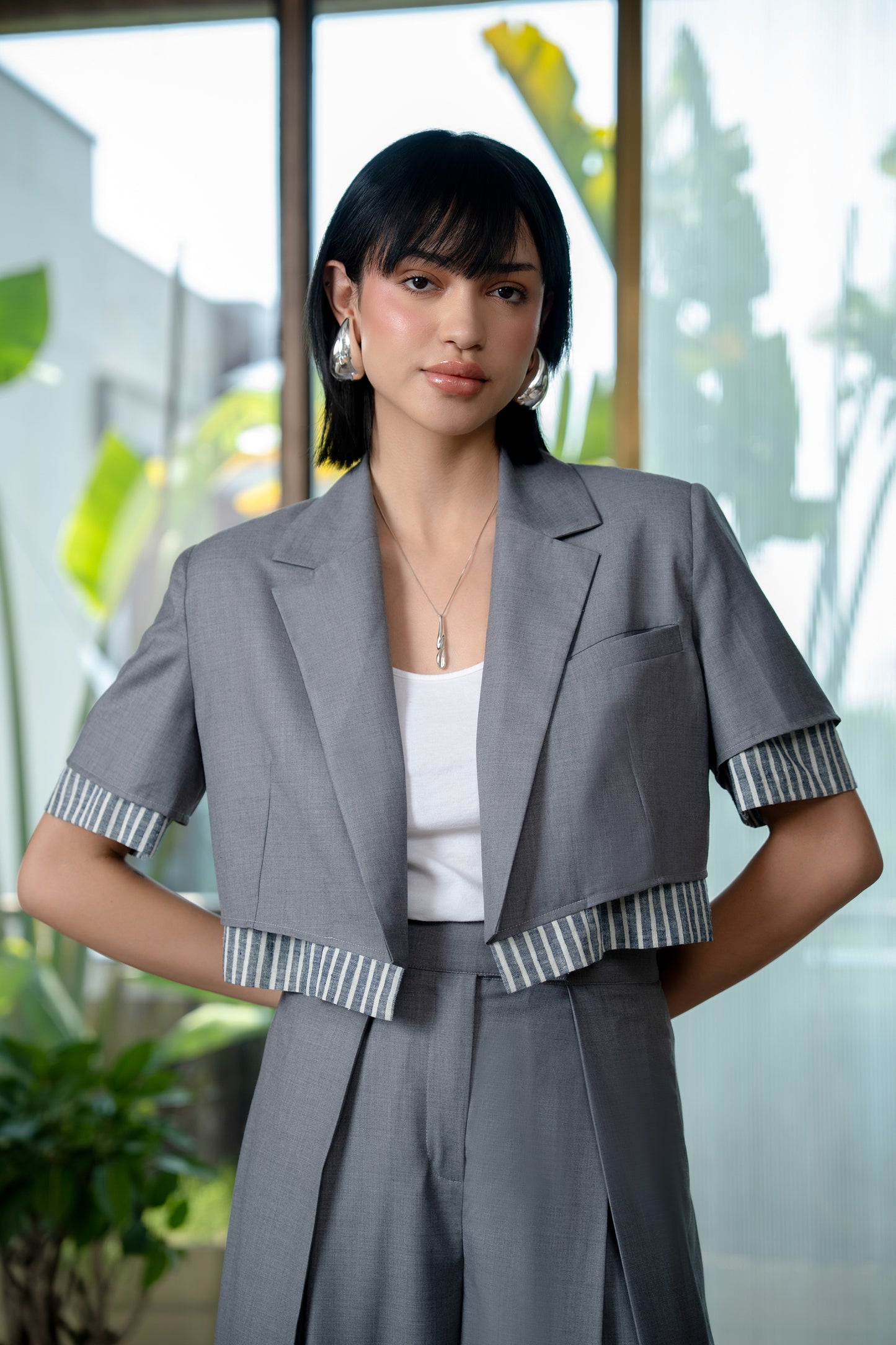 Kiko Crop Jacket & Pants Set