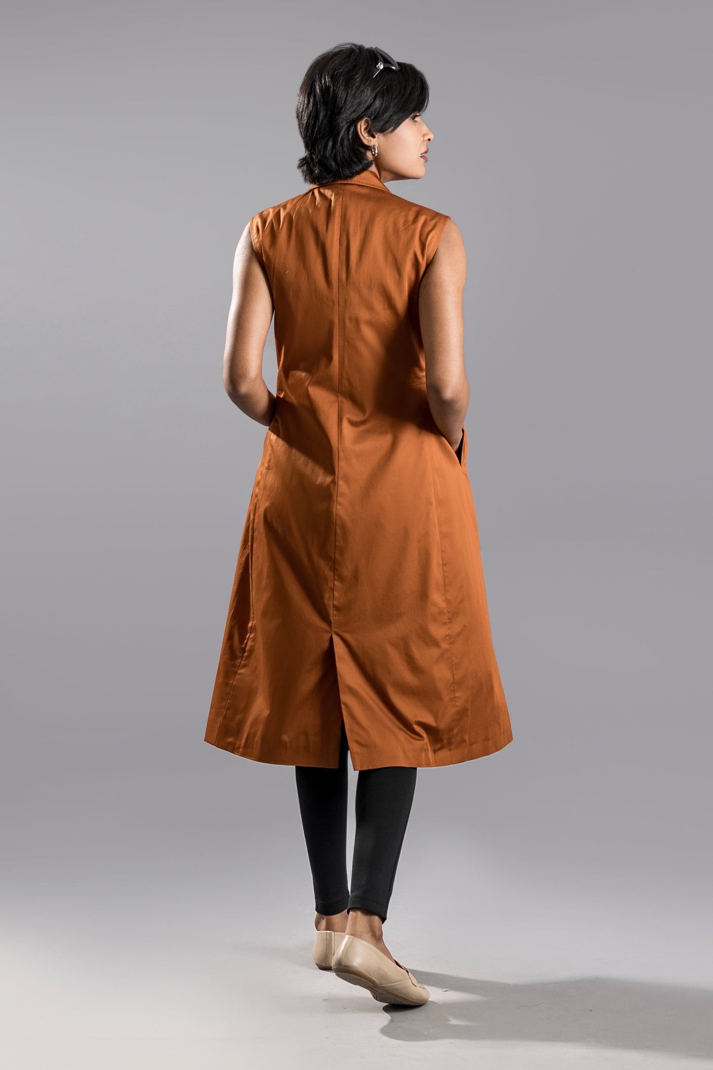 KAIA Trench Dress - Olive